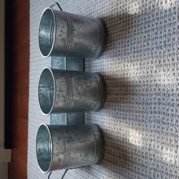 Galvanized Tin Utensil and/or Condiment Set - Picture 3 of 4